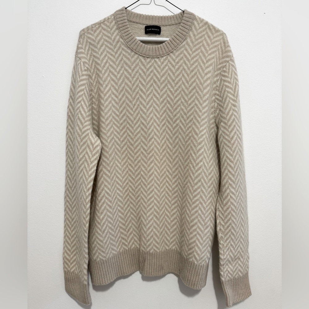 Club Monaco Herringbone Sweater size M
